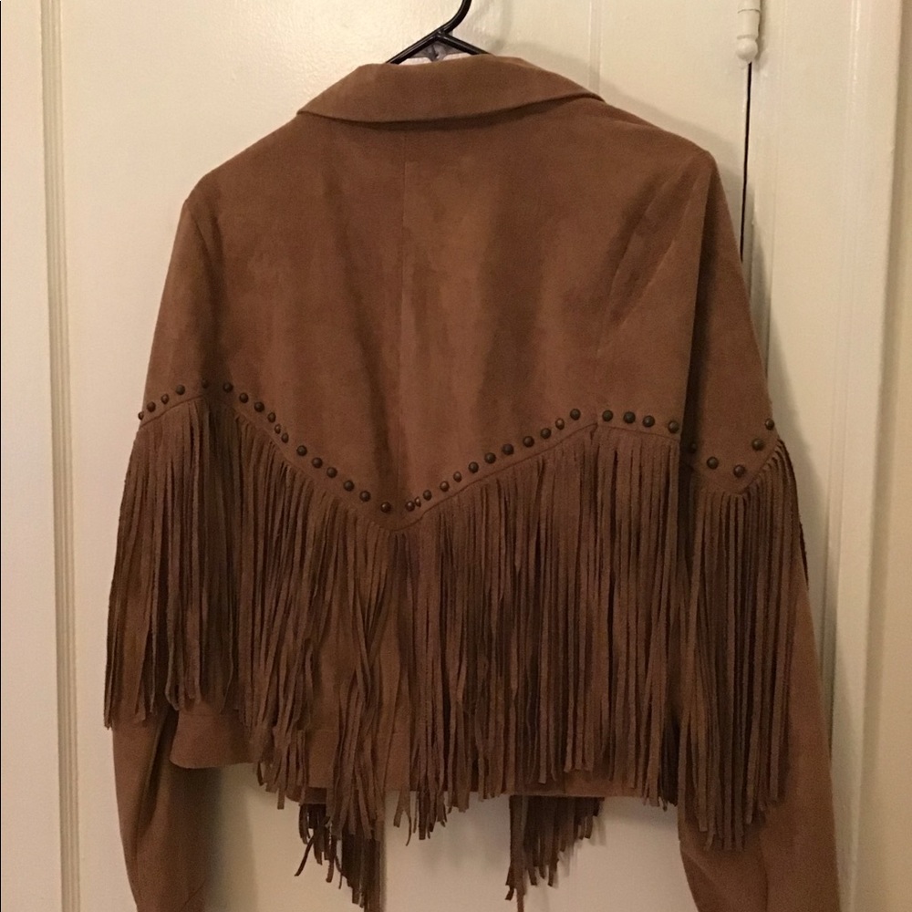 Suede Fringe Jacket